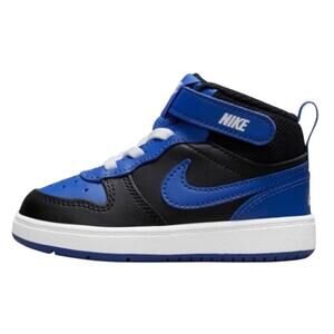 Nike Court Borough Mid 2 High Top Sneakers Boys 9 Blue Black Running Shoes